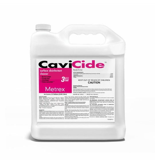 Disinfectant Surface Cavicide Cleaner Alcohol Based Manual Pour Liquid 2.5 gal. Jug Alcohol Scent NonSterile  (1/EA) (2/CS) by Metrex Research Corporation  ID 13-1025